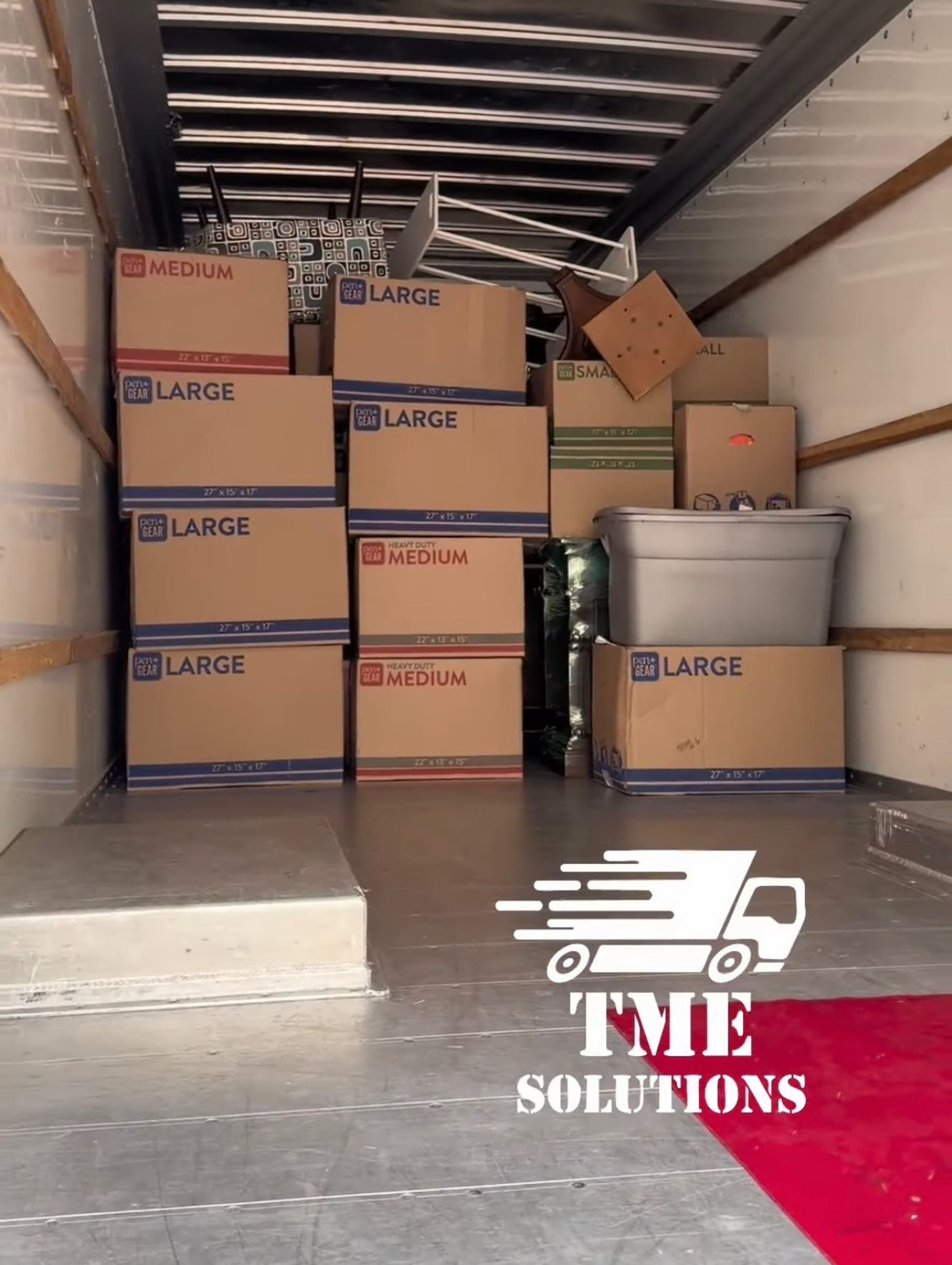 Fully Packed Moving Truck